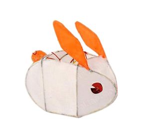 Creative Painted Kids Room/Home Decor Rabbit Shape Hanging lantern Decorative Small Cloth Lantern Lampshade - Default