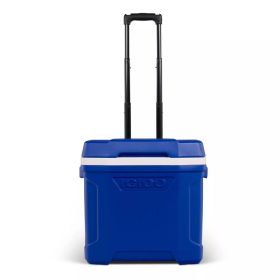 Latitude 30qt Roller Cooler - blue